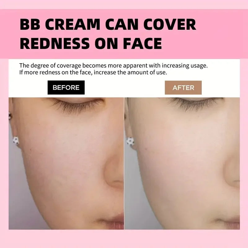Mushroom Head Air Sponge BB Cream Foundation,Full Coverage, Long-lasting Moisturizing,Concealer Base Makeup,Natural Nude makeup Quake