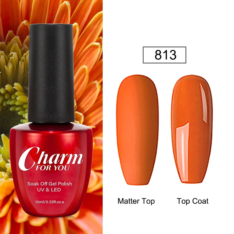 23 Color Gel Nail Polish 3 IN 1 One Step Summer Color Gel Varnish Semi Permanent UV/LED Soak Off Manicure Nail Art Gel Lacquer Quake 813