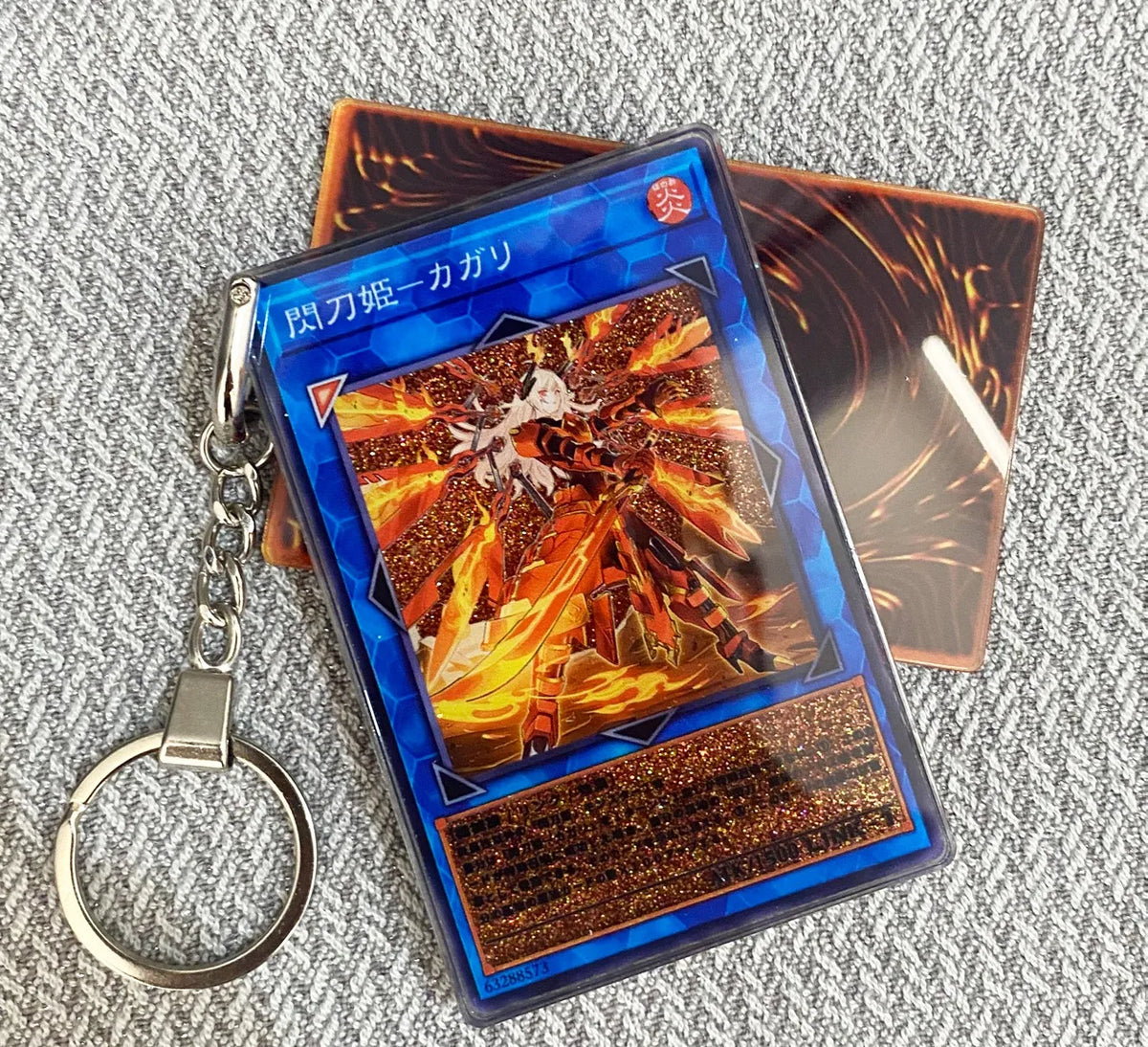 Hot Yu-Gi-Oh! Stardust Dragon Blue-Eyes White Dragon Mind Crush Sand Keychain Glitter Flow Motion Card Holder Collectible Gift Quake sku9