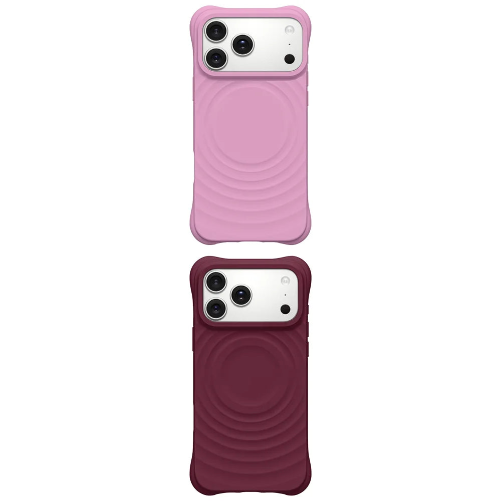 608232 Wave Magnetic Phone Cover for IPhone 13 14 15 16 17 18 Pro Max Case for IPhone 18Pro Quake
