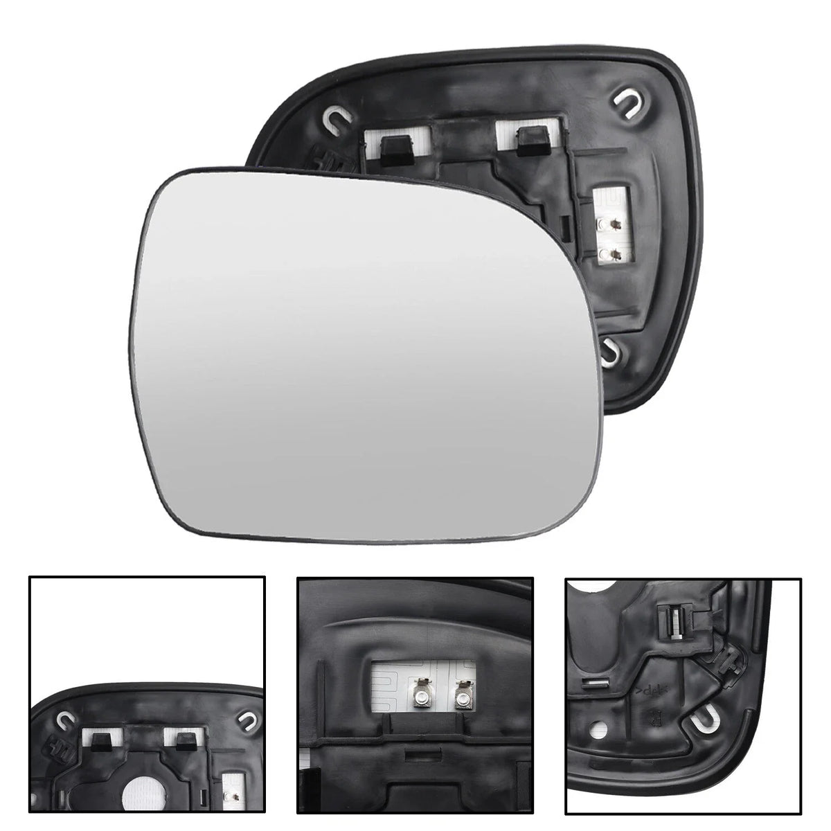 For Lexus RX 2003-2008 Toyota Hilux 2005-2010 Tacoma 2005-2015 1x Door Side Wing Mirror Glass Heated With Plate Rearview Clip Quake