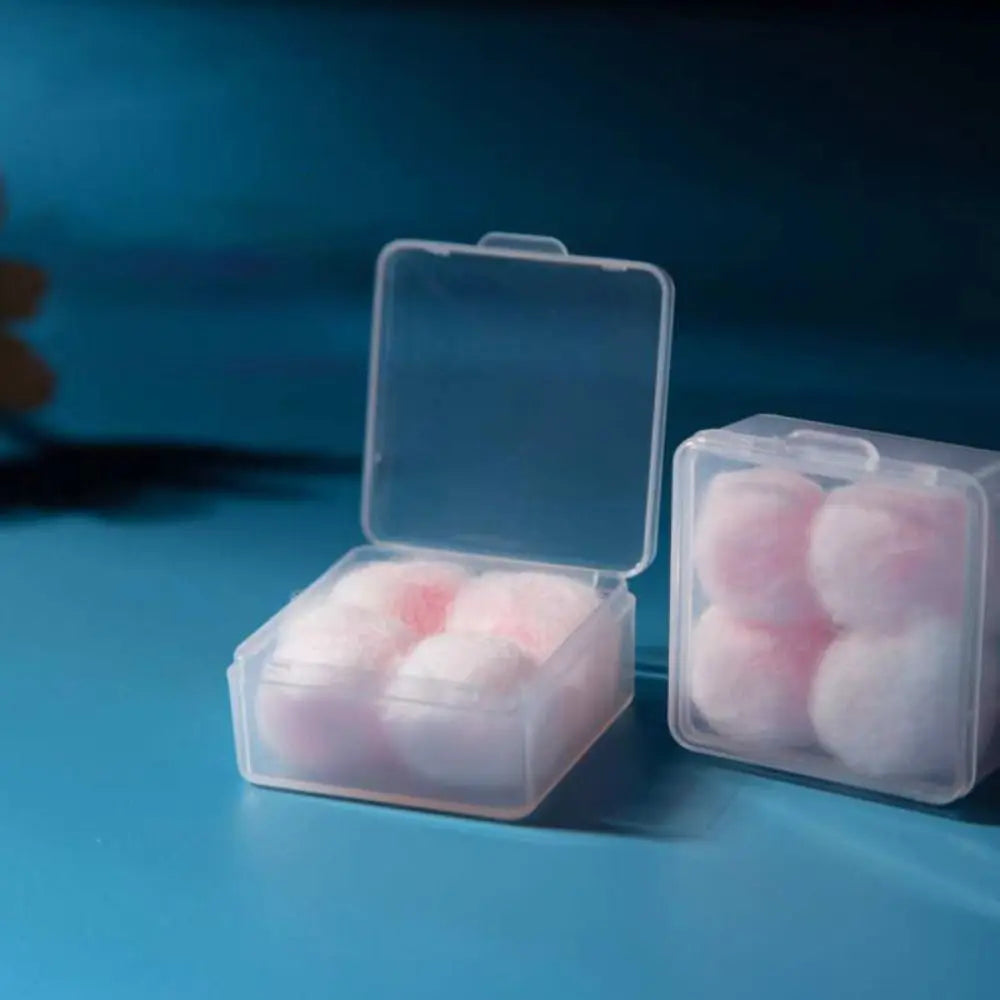 2/4/6/12/20PCS Soft Wax Cotton Earplugs Kneadable Pink Ear Plugs Sleeping Snoring Sound Insulation Noise Reduction Ear Plug Quake 4pcs