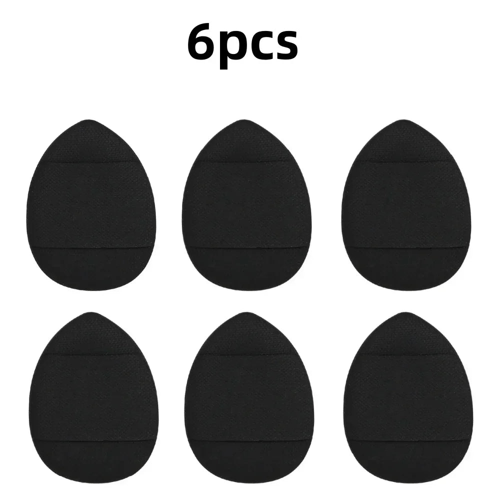 Makeup Tools Powder Sponge Face 6Pcs Mini Finger Puff Foundation Small Air Cushion Concealer BB Cream Cosmetic Applicator Quake M64 6pcs black