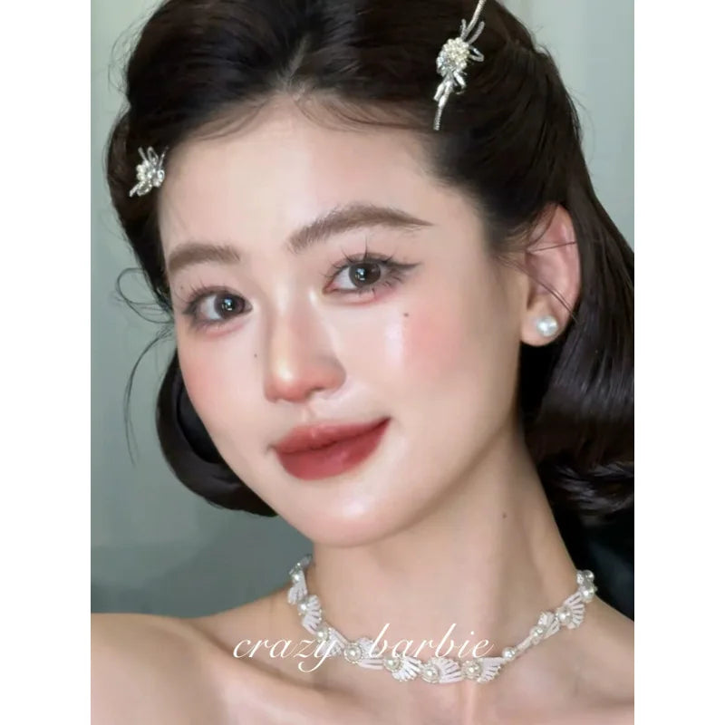 Rhinestone Pearl Hair Comb Clips Bride French Elegant Hair Clip Pins Weeding Bridal Prom Hair Accessories Bridesmaid Decorations Quake