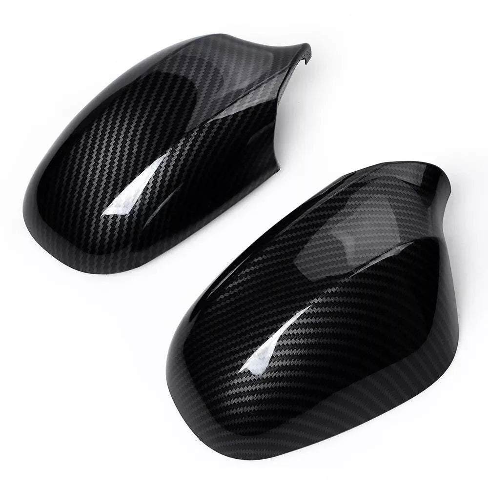 For BMW E87 E88 E81 E82 E90 E91 E92 E93 2x Car Replacement Rearview Side Mirror Cover Wing Cap Exterior Door Rear View Case Trim Quake