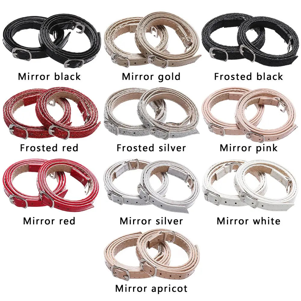 Adjustable Foot Care Accessories Shoe Lace Tie Anti-skid Straps Bundle Shoelace PU Leather Shoelace Ankle Shoe Belt Quake