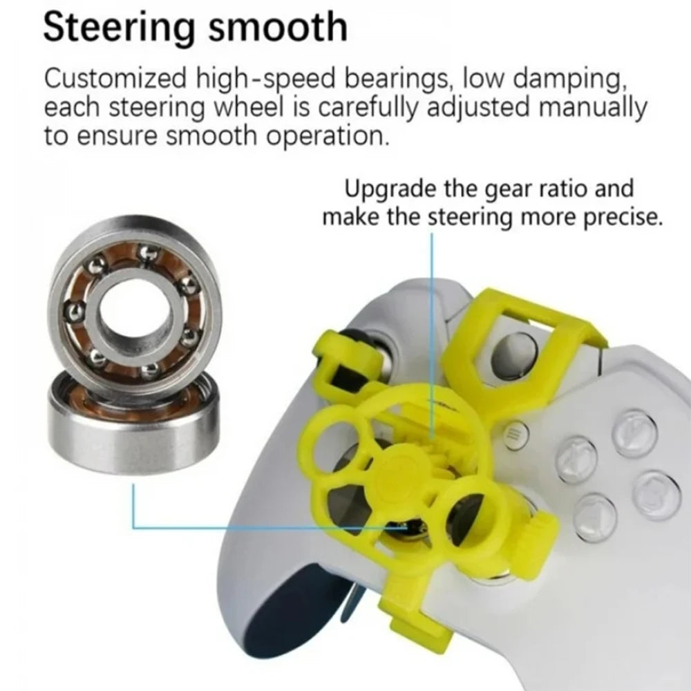 Gaming Racing Wheel Pubg Mobile Joystick 3D Mini Steering Wheel Case Add on for Xbox One X / Xbox One S / Elite Controll Quake