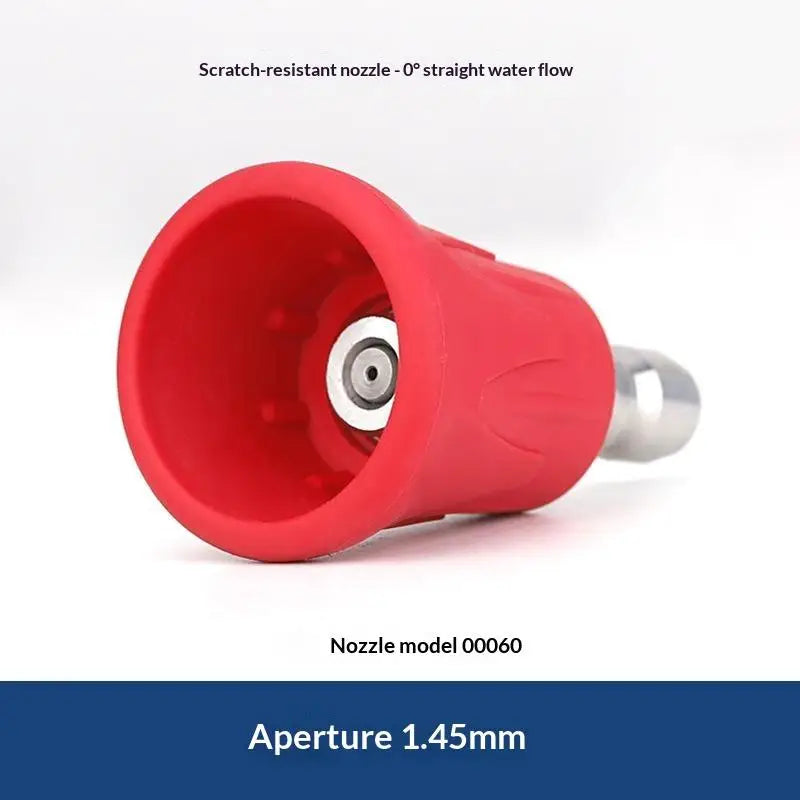 Quick Connect Stainless Steel Car Washer Sector Sprayer Nozzle Tips With Soft Rubber Sleeve High Pressure Wash Nozzles Quake A6
