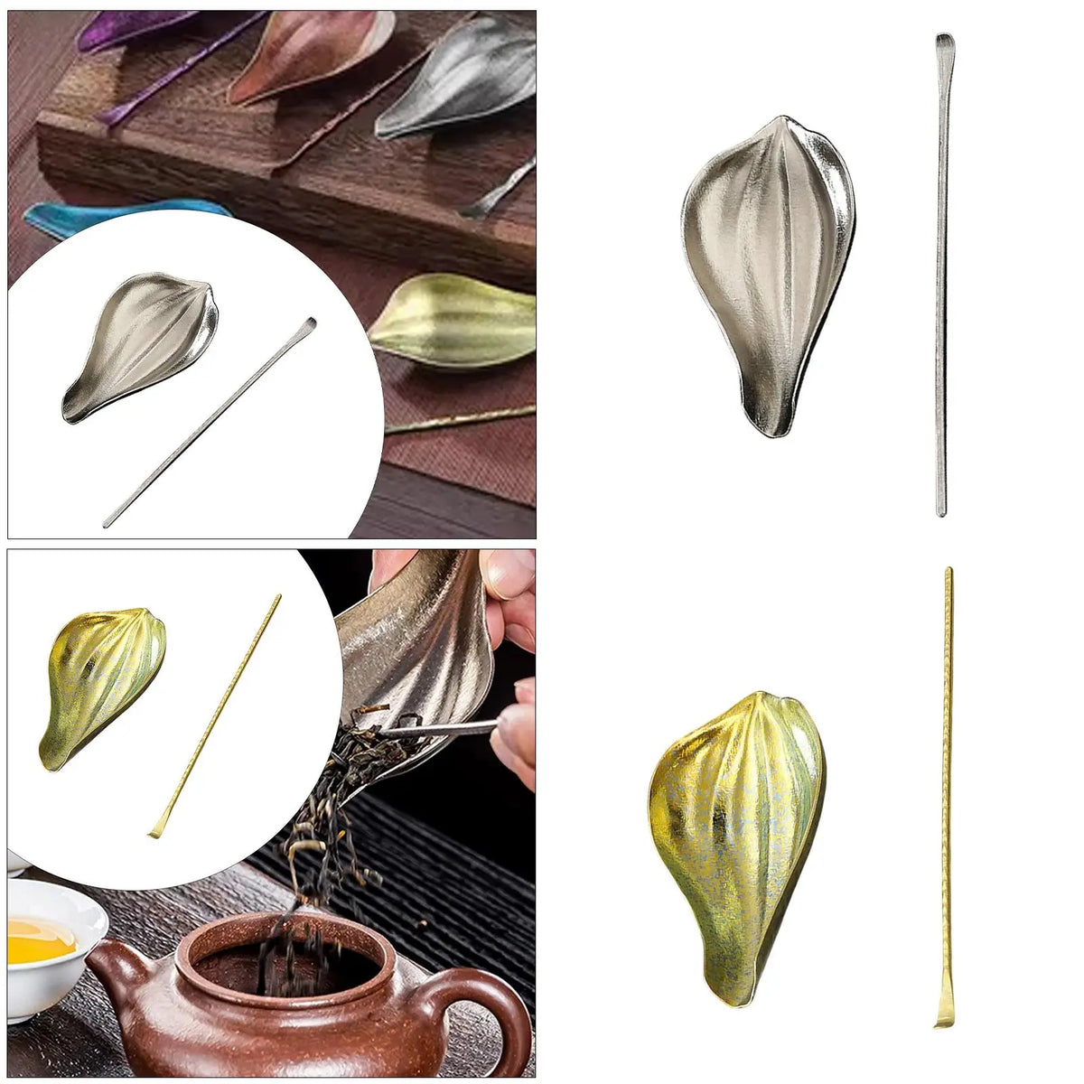 Tea Spoon Rest Tea Leaf Awakening Spoon Tea Making Household Tea Ceremony Set Kung Fu Tea Ceremony Tea Leaf Holder for Tea Room Quake