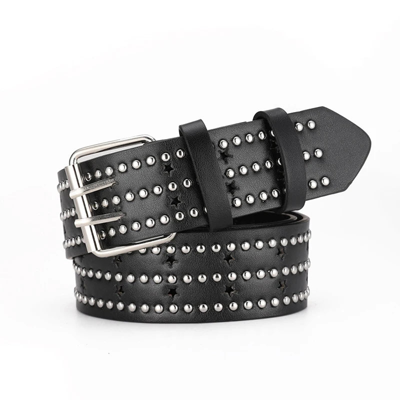 1Pcs Y2K Metal Belt For Men & Women Punk Hardware Jeans Belt Designer Belt Quake A8