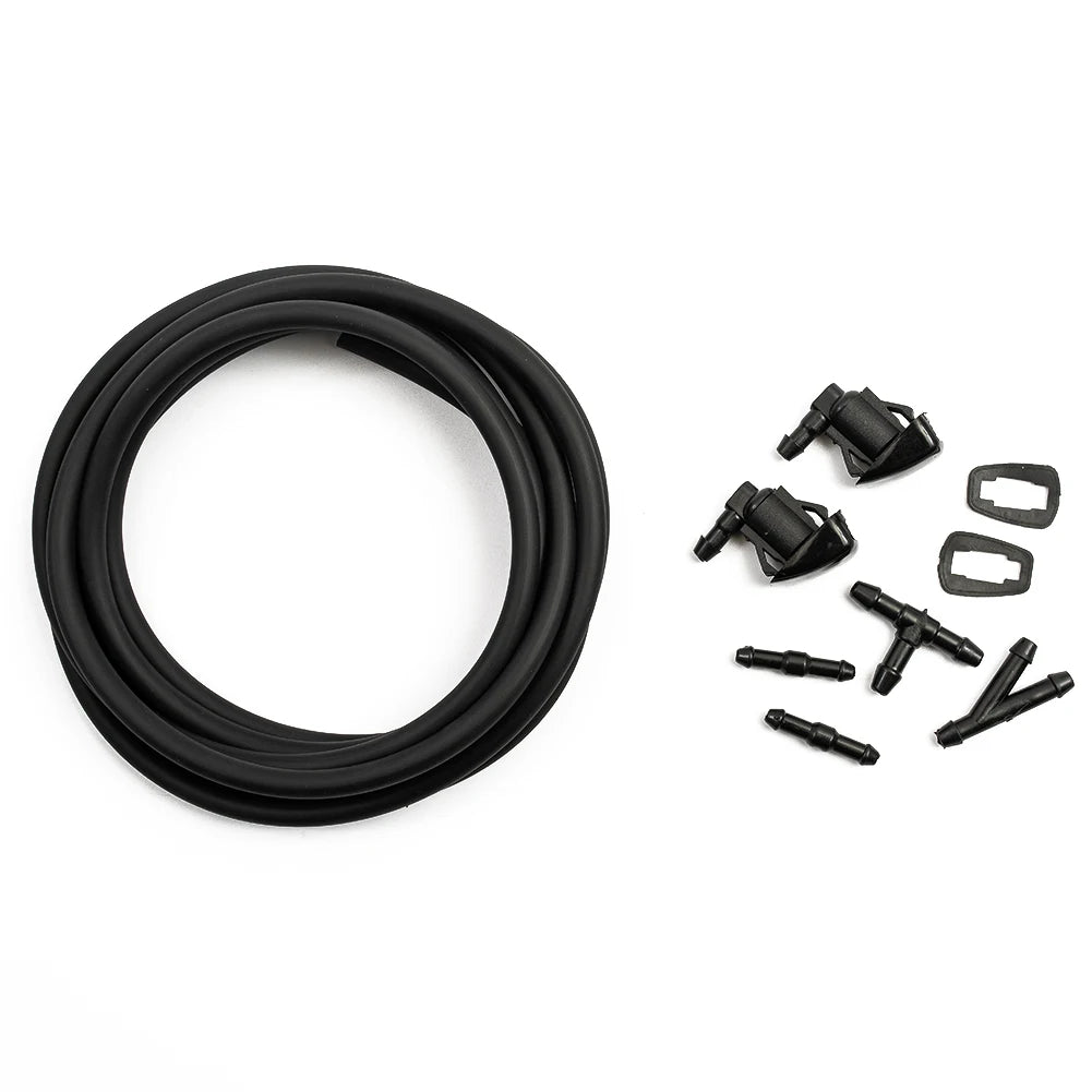 Car Windshield Washer Wiper Water Spray Nozzles Jet Rubber Gaskets Hose Connectors For Toyota Sienna XL20 2003-2009 Quake