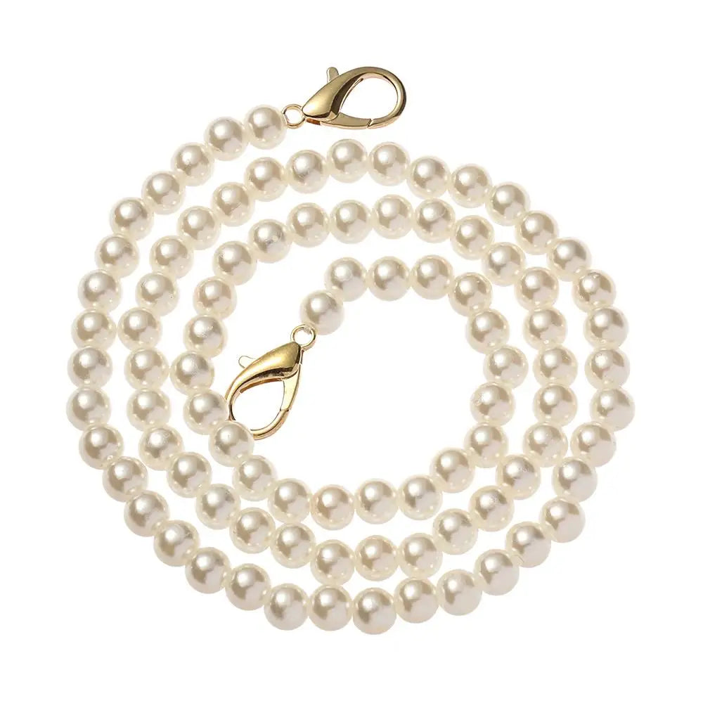 High Quality Pearl Belt Accessories Pearl Strap DIY purse Replacement Long Beaded Chain Bags Handbag Handles Quake 70cm