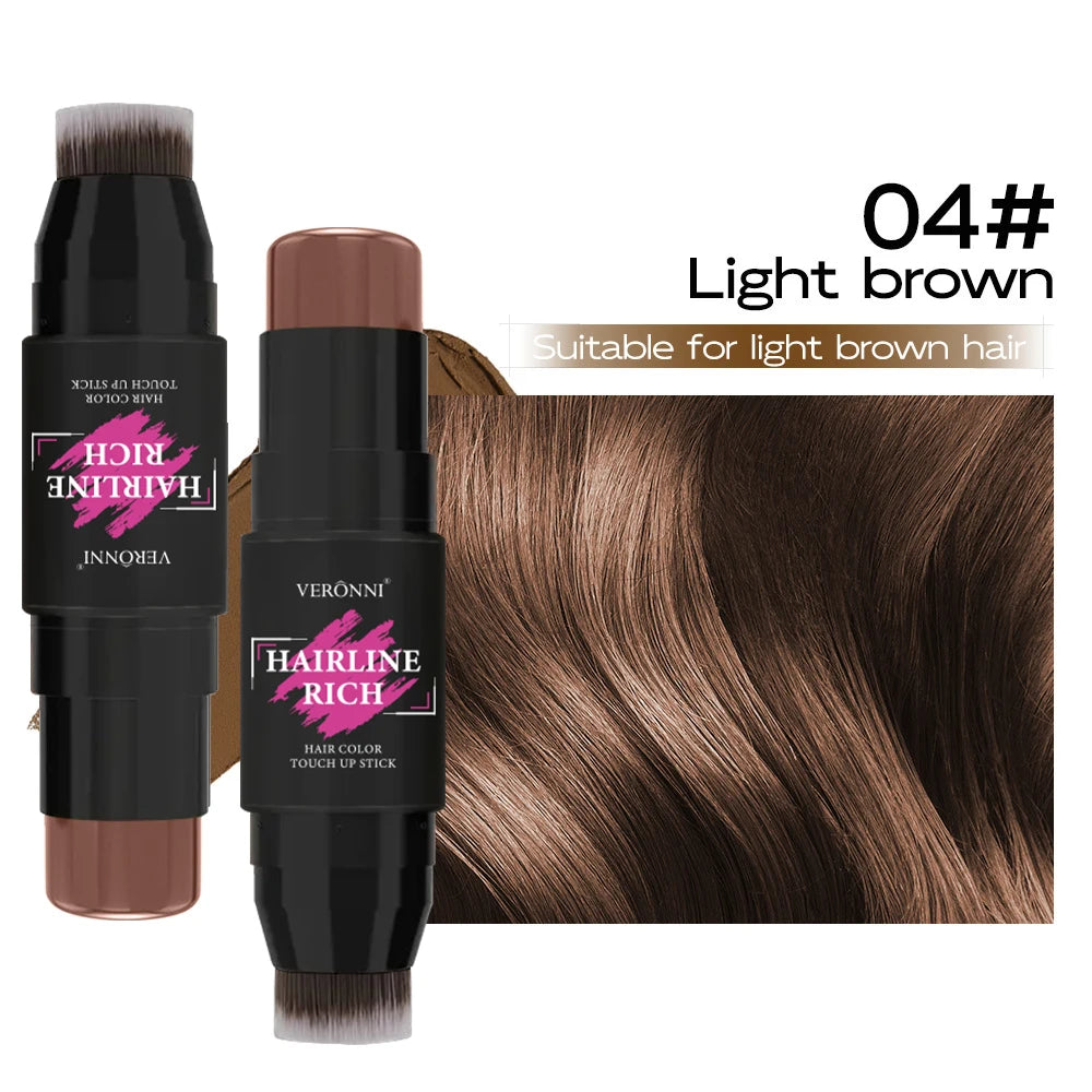 5 Colors Waterproof Hairline Concealer Stick-Instant Cover Gray Hair, Natural Looking, Sweat-Proof&Long Lasting for Men & Women Quake 04