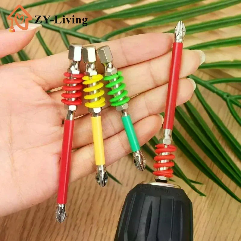 Magnetic Anti Slip High Hardness Screwdriver Bit Set With Multiple Sizes And Storage Case Perfect For Home Repair Woodworking Quake
