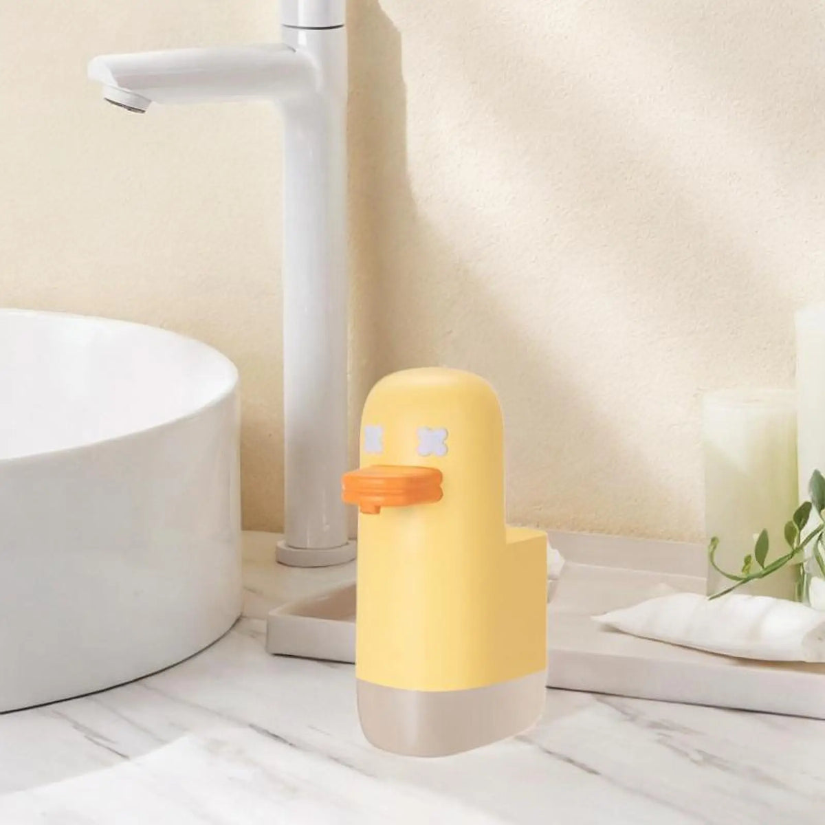 Automatic Hand Soap Dispenser Foaming Induction No Contact 350ml Capacity Quiet Motor for Home Bathroom Cleaning Quake