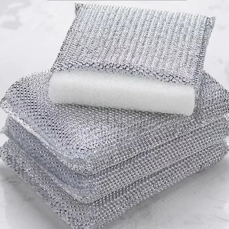Premium Kitchen Cleaning Sponge – 4/8PCS Scratch-Free Dishwashing Sponge,Non-Abrasive Pot Scrubber,Gentle on Cookware & Surfaces Quake