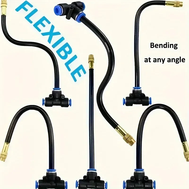 Automatic Watering System with 360° Adjustable 20 Brass Nozzles, with Universal Connector for Drip Irrigation Kit Quake 20m