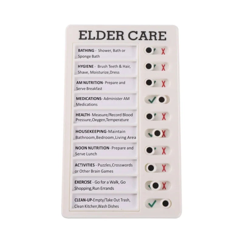Reusable My Chores Checklist Daily Planner Memo Plastic Board Chore Chart Responsibility Behavior for Kid Self-discipline Card Quake ELDER CARE