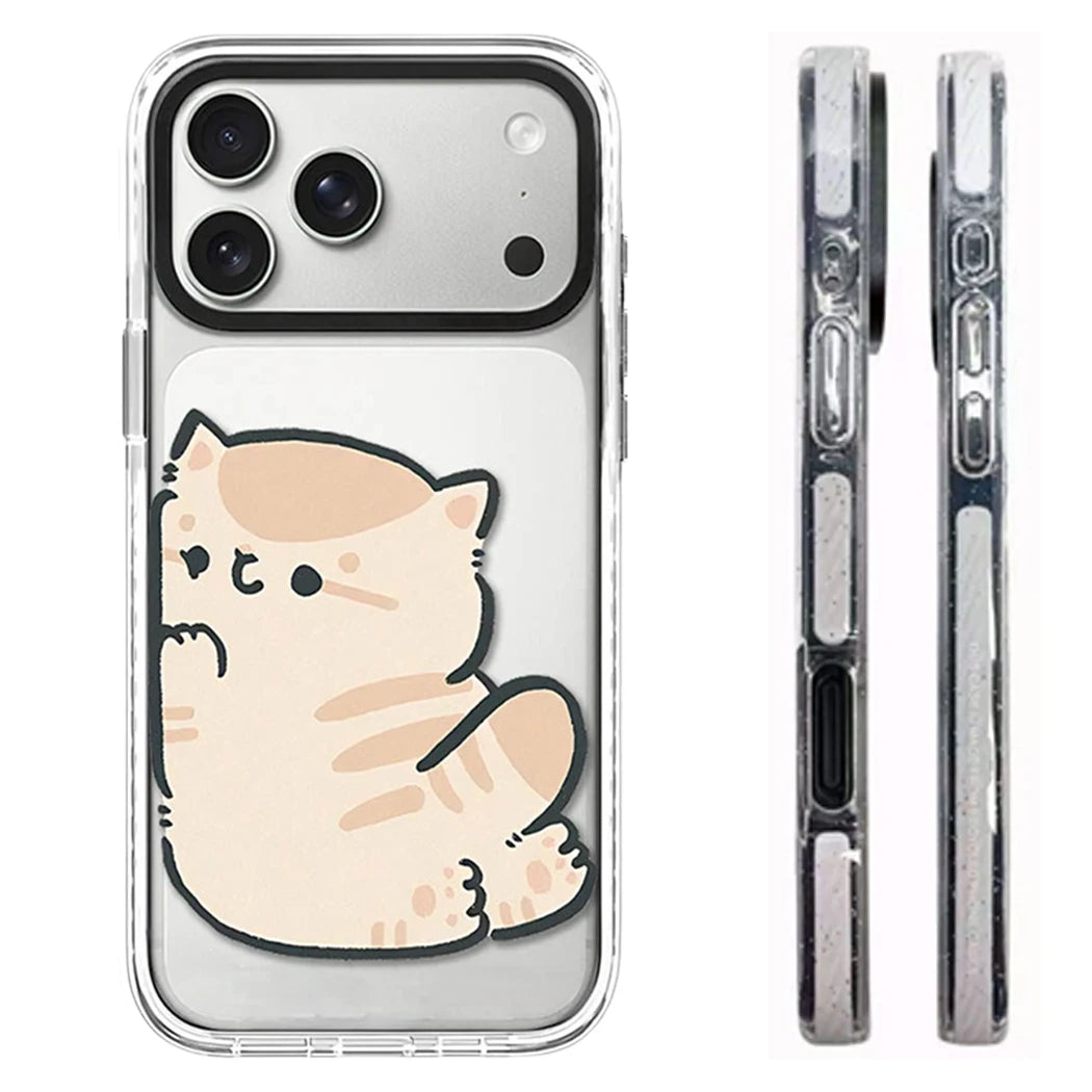 609017 White Border Magnetic Phone Case Cover for IPhone 13 14 15 16 17 18 Pro Max Case Quake