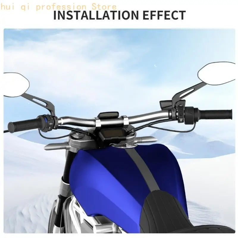 Intelligent Chip Controlled Heated Motorcycle Grips 6 Speed Memory for Winter H8WE Quake