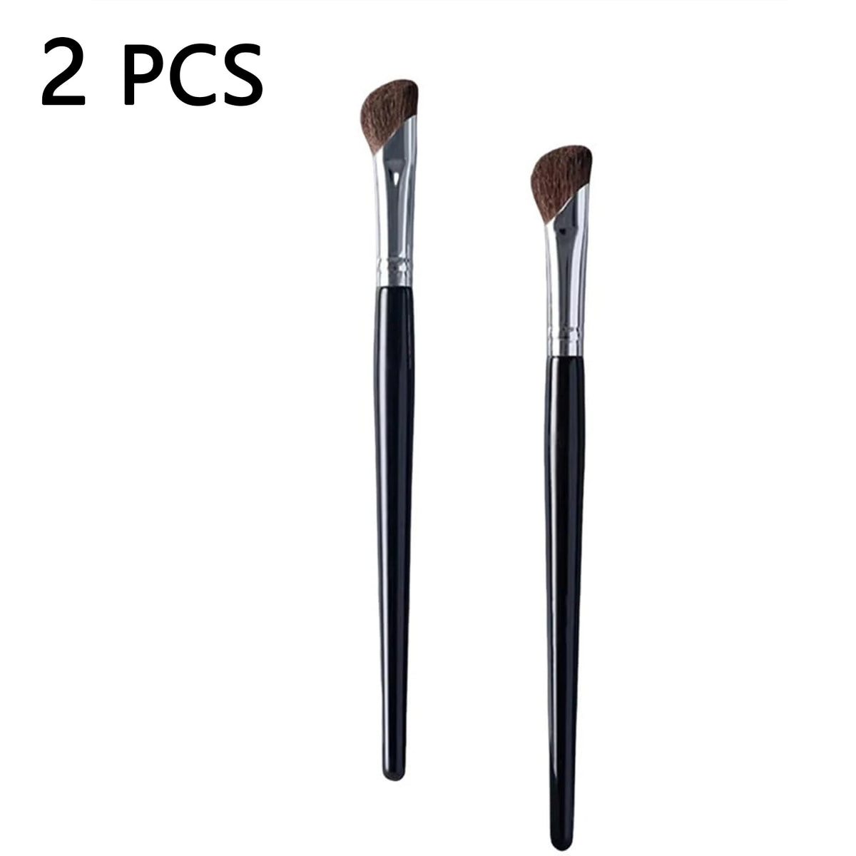 2PCS Sickle Nose Shadow Brush for Sculpting, Nose Wing Halo Dyeing, Super Soft Makeup Brush, Diagonal Nose Brush Tool Quake 2 PCS