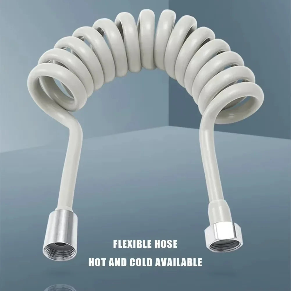 2m 3m 5m Spring Shower Hose Meters Water Plumbing Hose Plastic Bathroom Water Toilet Bidet Sprayer Telephone Line soft Hoses Quake
