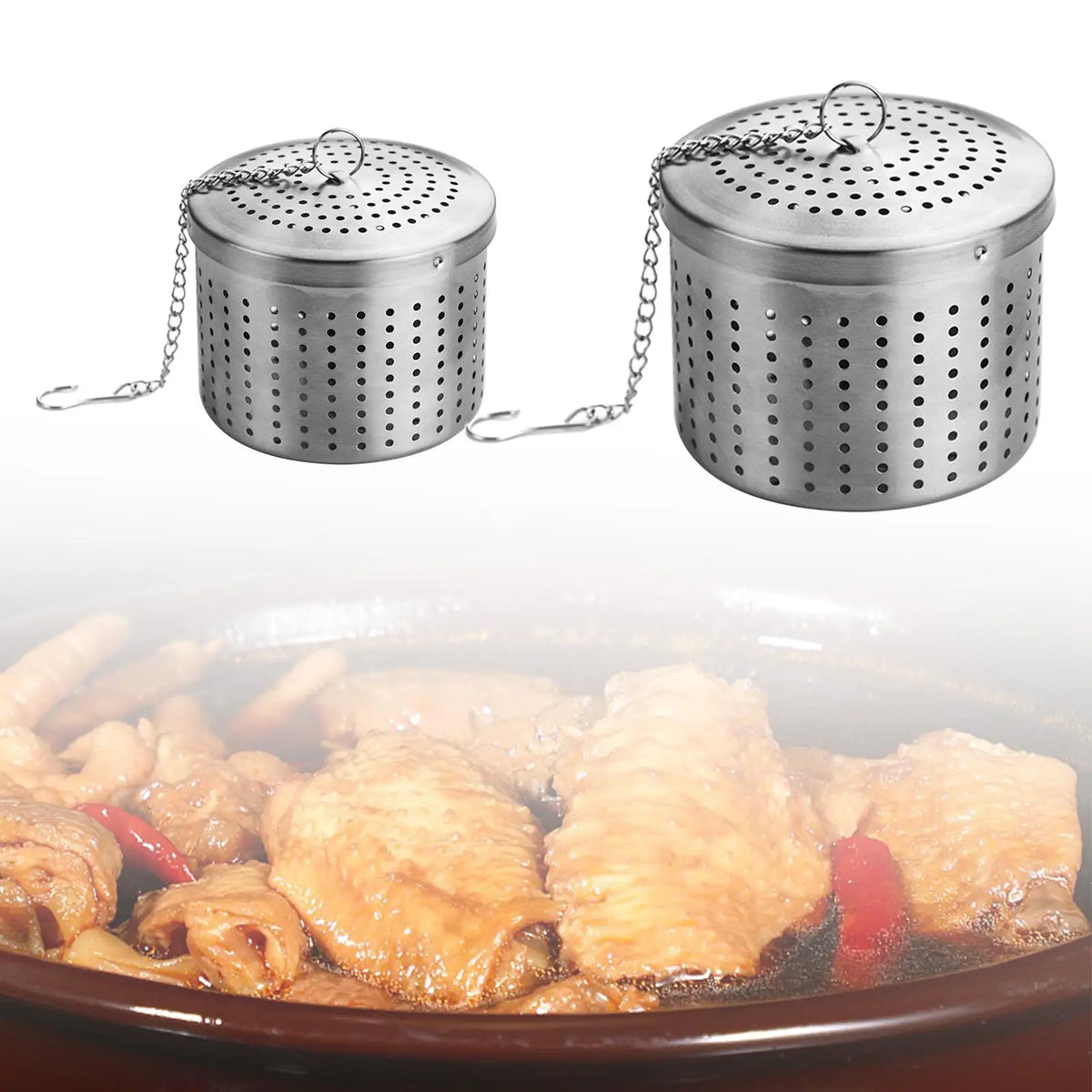 Spice Seasoning Strainer Mesh Tea Ball Infuser Tea Ball Strainer for Home Quake