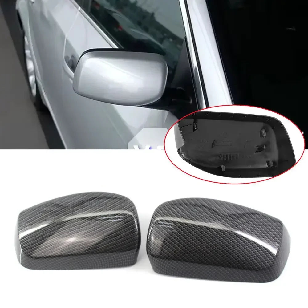 For BMW 5 Series E60 E61 E63 E64 2003-2008 Car Replacement Rearview Side Mirror Cover Wing Cap Exterior Door Rear View Case Trim Quake