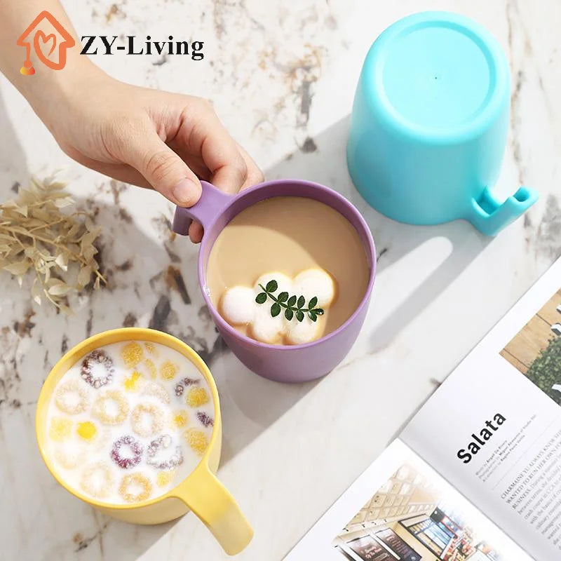 1Pcs Simple Household Thickened Mouthwash Cup, Tooth Cup and Plastic Brushing Cup Quake