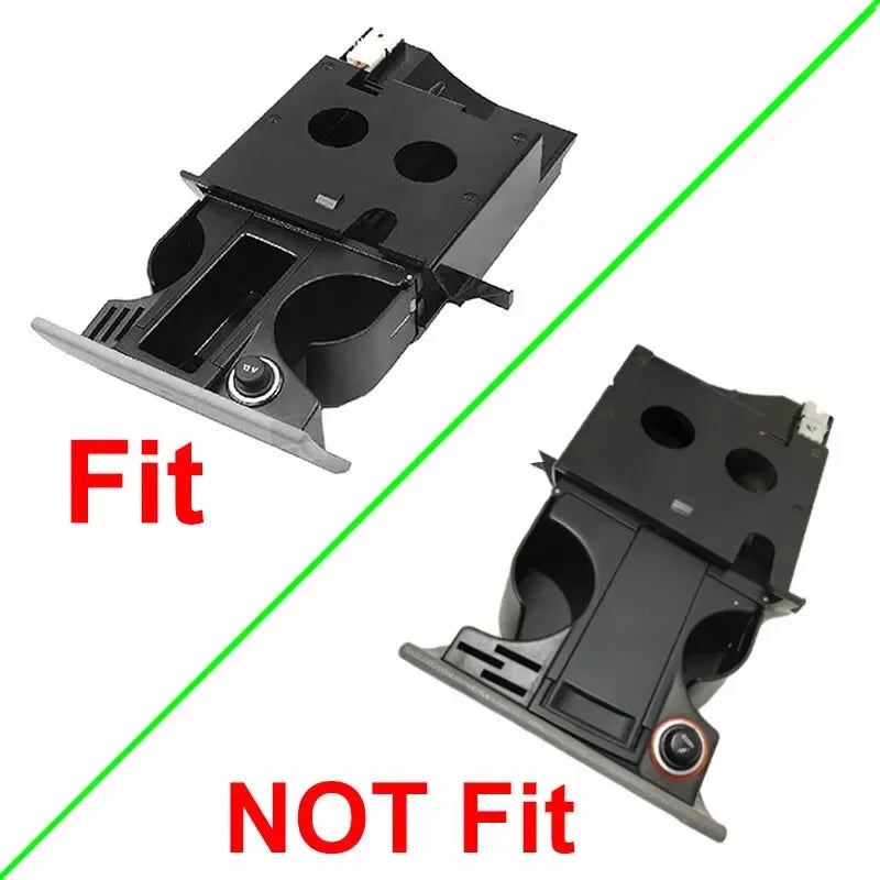 For VW Transporter T5 T5.1 2003-2015 7H285860130T Car Interior Water Console Front Dashboard Cup Holder Insert Double Hole Auto Quake