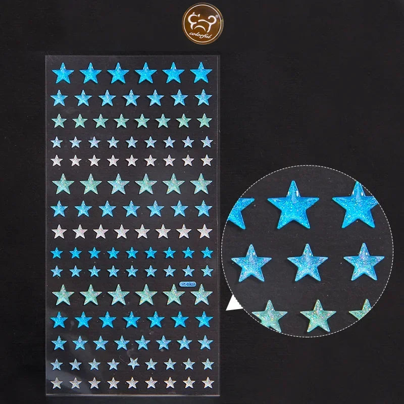 Rhinestone Crystal Face Stickers – DIY Gem Makeup Decor