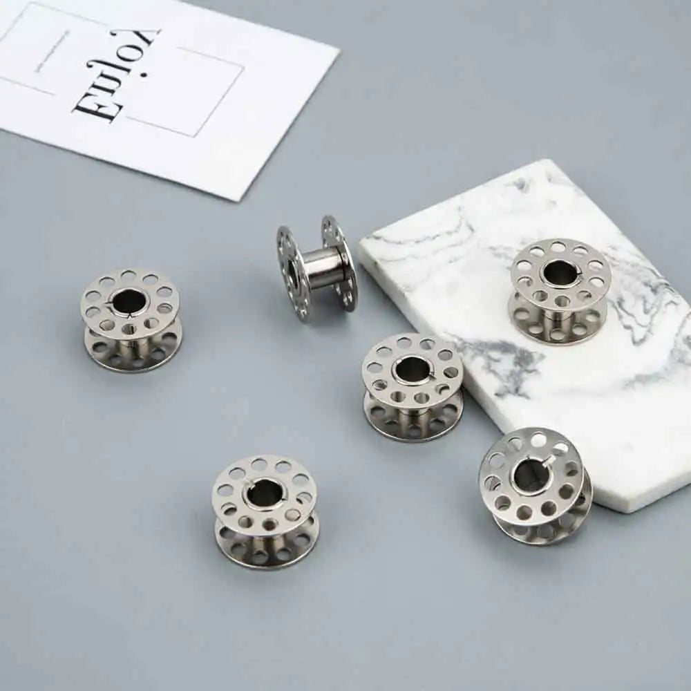 5/12/24PCS Durable Metal Construction for Brother Sewing Machine, Essential Sewing Craft Stainless Sewing Machine Bobbins Steel Quake