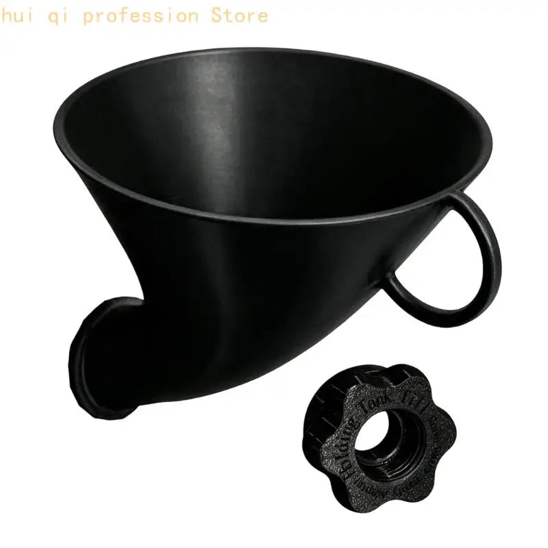 Wide Mouth Water Refill Funnel with Adapter Simple Installs for Trailers H8WE Quake Black CN