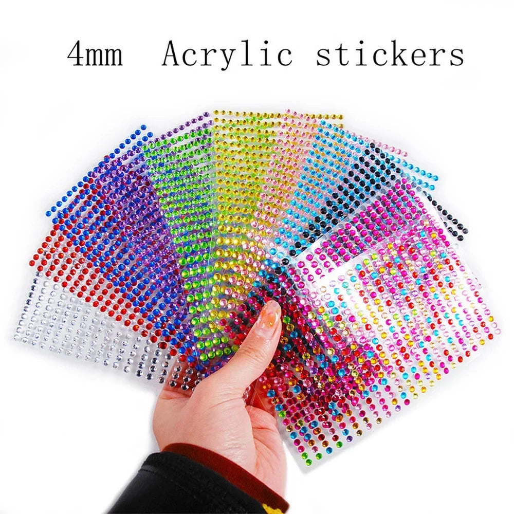 Face Decorations Rhinestone Stickers for Music Festival Halloween Party Mobile Crystal Sticker Women Girls DIY Diamond Stickers Quake