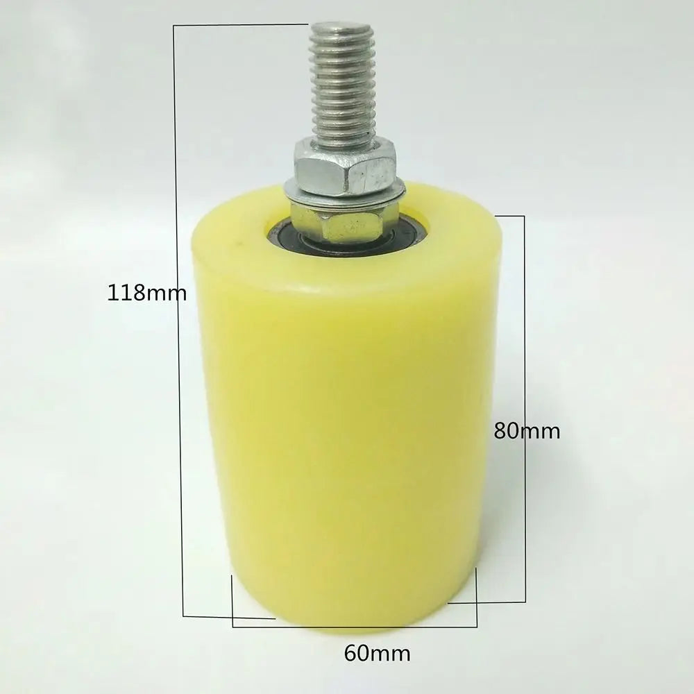 Durable Nylon Slide Gate Guide Roller Plastic Double Bearing Gate Assembly Support Thickened Bearing Guiding Wheels Sliding Gate Quake 6
