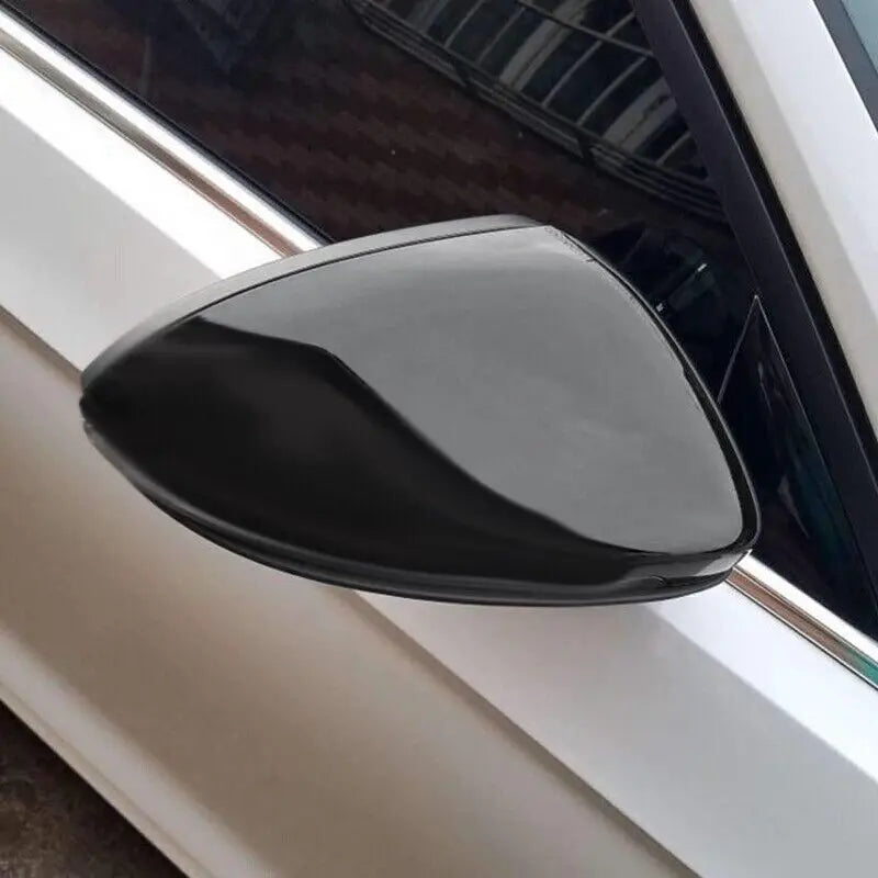 For VW GOLF 7 MK7 MK7.5 R GTI 2014-2019 Rearview Side Mirror Cover Wing Cap Exterior Door Rear View Case Trim Carbon Fiber Look Quake