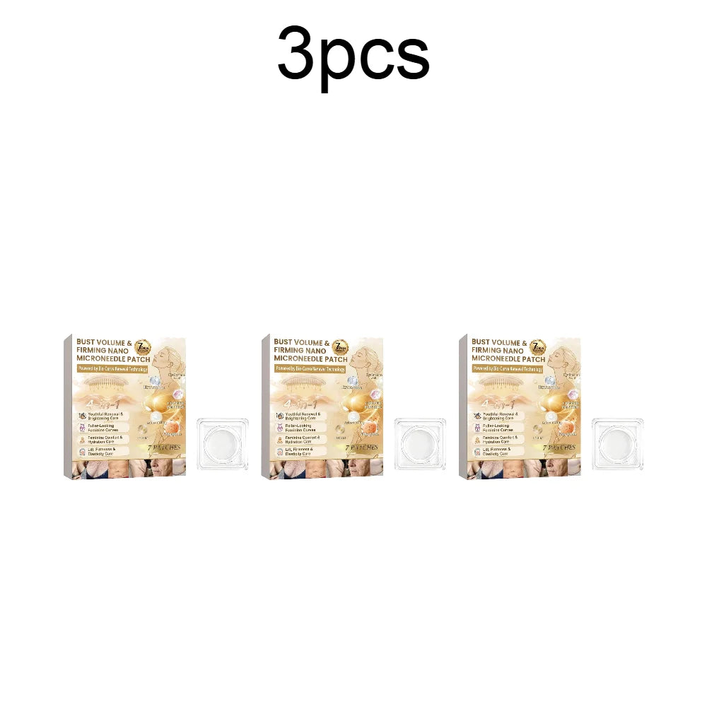 Breast Skin Care Patch Firming Moisturizing Hydrating Chest Patch for Sagging Skin Fine Lines Smoothing Overnight Care Quake 3pcs