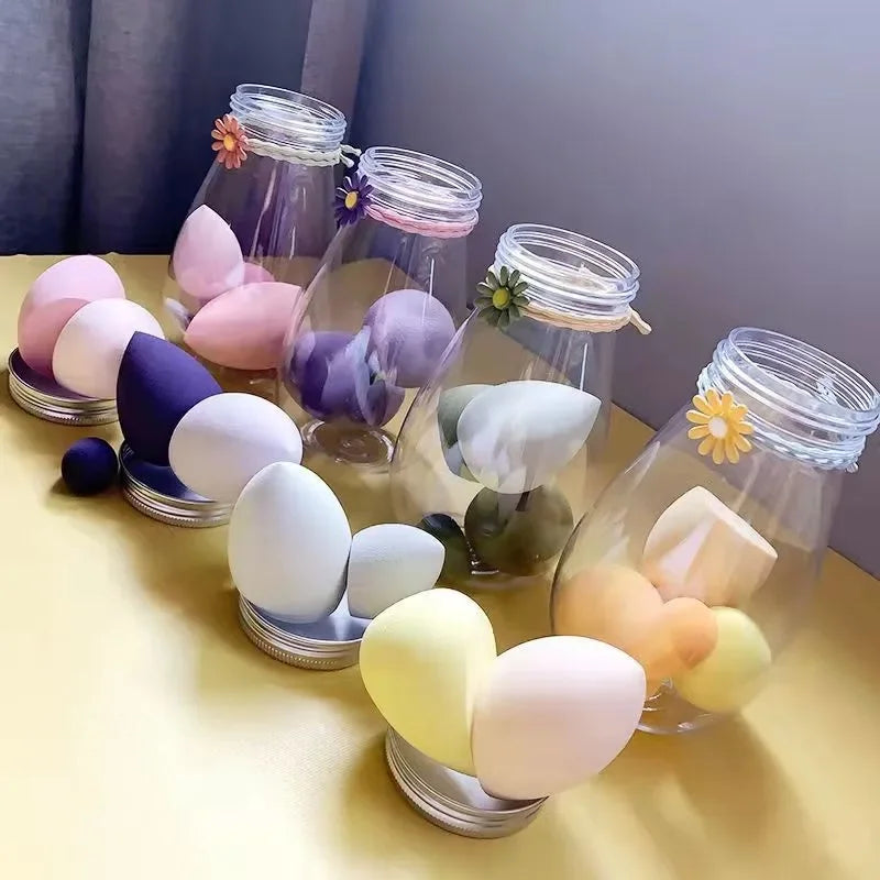 Beauty Egg with Box Makeup Sponge Puff Set Face Powder Foundation Cream Cosmetic Sponges Powder Compact Puff Beauty Makeup Tools Quake