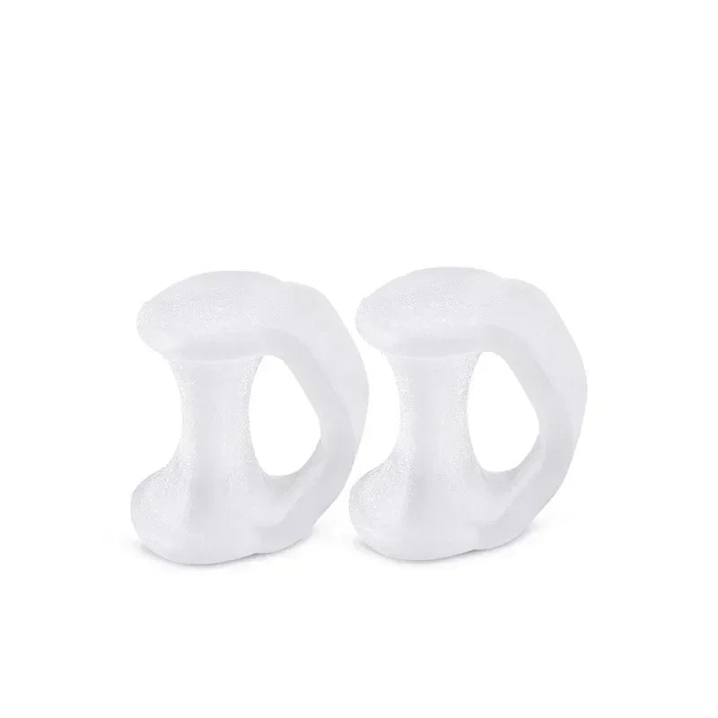 2pcs Silicone Bunion Toe Orthopedic Separator Finger Feet Care Protector Gel Toe Hallux Valgus Corrector Pedicure Spacer Yoga Quake M179Transparent-2Pcs
