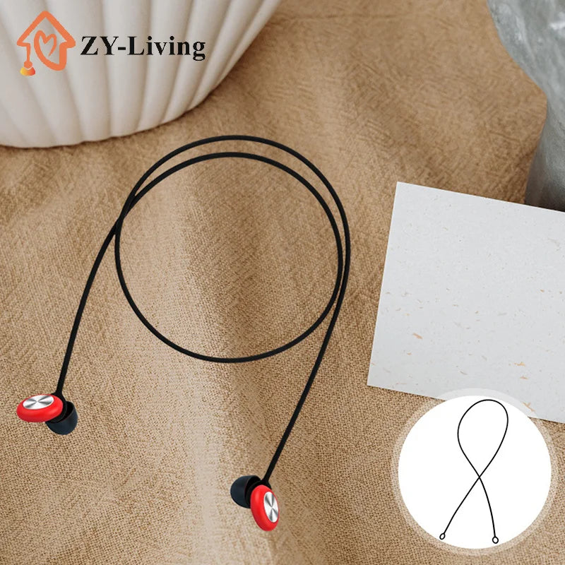 1Pcs Outdoor Earplugs Earbud Lanyard Work Travel Sleep Connector Cord Anti-lost Rope Silica Gel Earphone Strap Quake