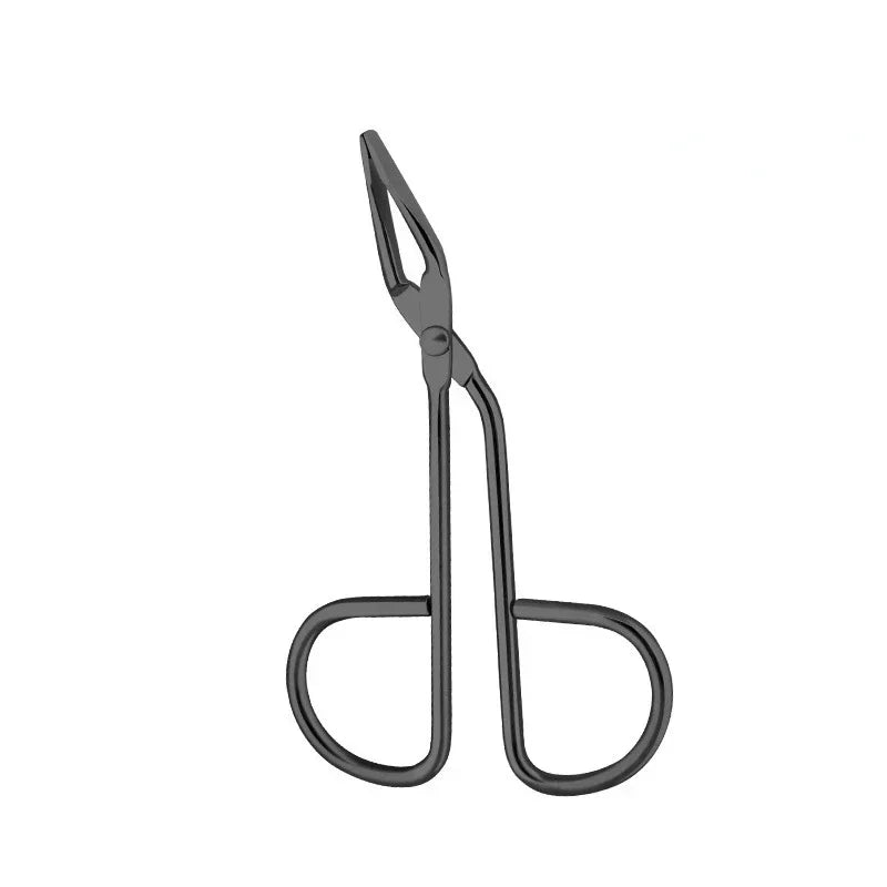 Professional Elbow Eyebrow Pliers Clip Scissors Tweezers Straight Pointed Stainless Steel Eyebrow Plucking Makeup Beauty Tools Quake 03
